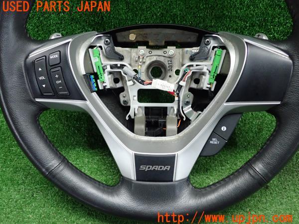 3UPJ=9164070617]ステップワゴン スパーダ(RK6) 純正 ステアリングホイール エアバッグ SRS パドルシフト ハンドルリモコン 中古_2