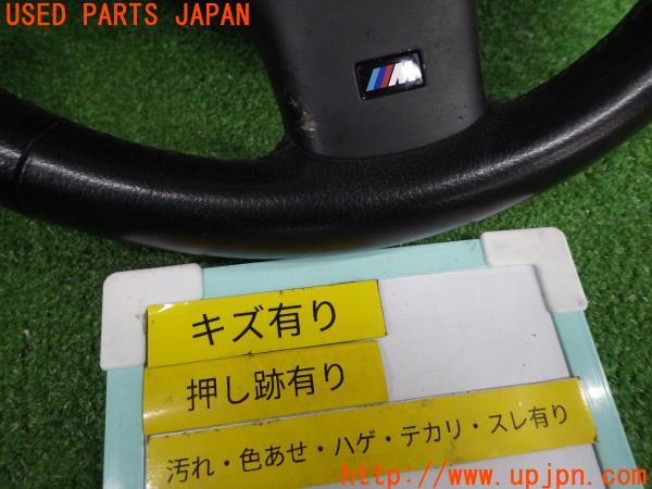 3UPJ=9166050617]BMW 318i(AY20 E46)後期 M-SPORT ステアリング 本革 ハンドル エアバッグ付 中古_2