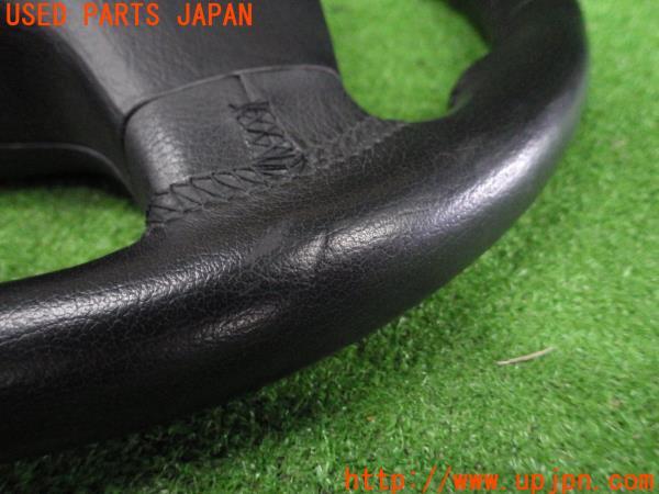 3UPJ=9166050617]BMW 318i(AY20 E46)後期 M-SPORT ステアリング 本革 ハンドル エアバッグ付 中古_3