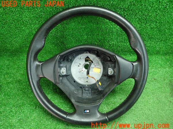 3UPJ=9166110617]BMW Z3(E36/7)後期 LCI 純正 Mスポーツ ステアリングホイール エアバッグ付 SRS ハンドルスイッチ 中古_2