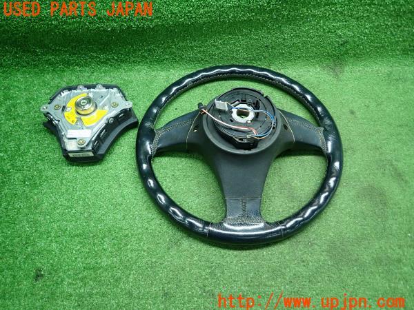 3UPJ=9166650617]BMW Z3 ロードスター(E36 E37)前期 純正 ステアリングホイール エアバッグ ハンドル ブラック 中古_4