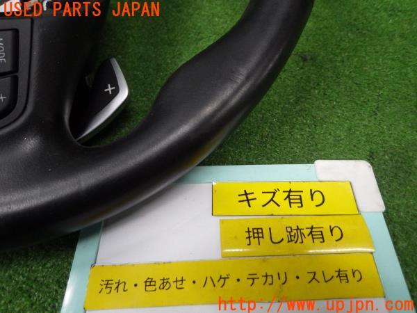 3UPJ=9166860617]BMW 523i M-SPORT Package(XG20 F10)前期 純正 パドルシフト ステアリング 本革 ハンドル エアバッグ付 中古_2