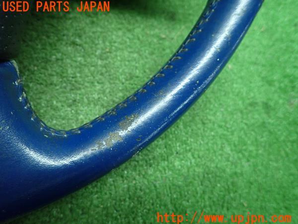 3UPJ=9172800617]セリカ(ZZT231)TRD Sports M 230系 純正 ステアリングホイール ハンドル ブラック/ブルー レザー  エアバッグ エアバック 中古_5