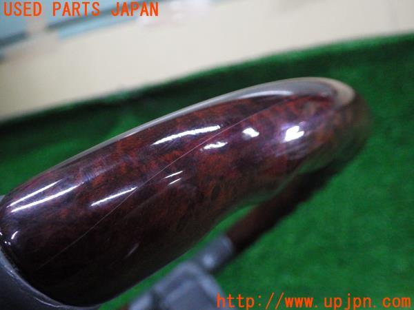 3UPJ=9173820617]ポルシェ カイエン(9PABFD 955 2006y)前期 純正 ステアリング ウッドコンビ ハンドル 木目 エアバッグ エアバック 中古_3