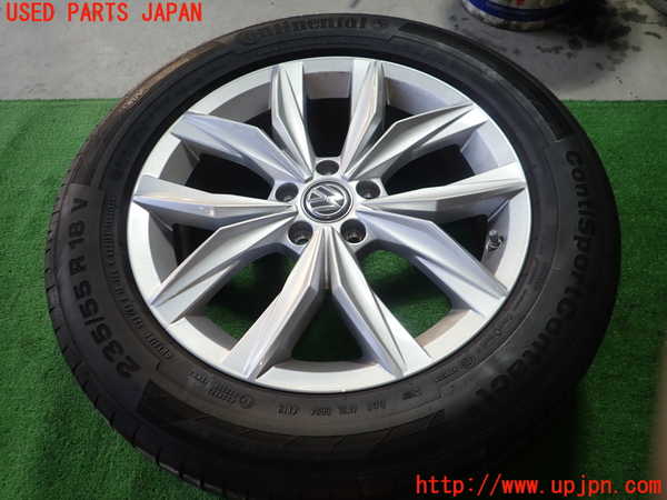 1UPJ-9195609043]VW ティグアン(5NDFGF)タイヤ　ホイール　1本③ 235/55R18 中古_1