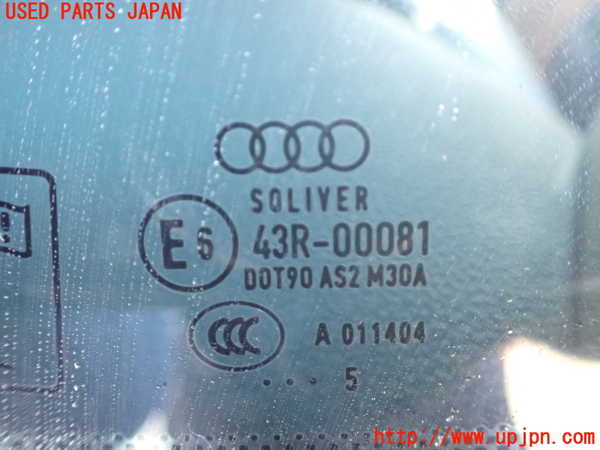 1UPJ-9222121380]アウディ・A7 スポーツバック(4GCYPC)右クォーターガラス 43R-00081 中古_2