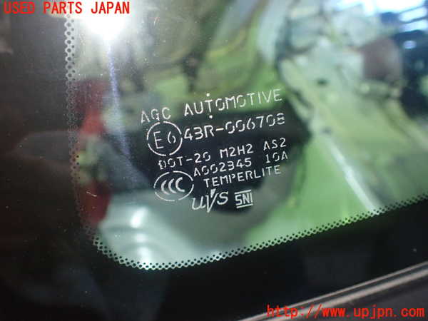 5UPJ-9223671382]GR86(BRZ)(ZN8)左クォーターガラス M2H2 中古_2