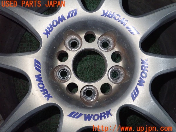 3UPJ=9224580961]インプレッサ WRX STI(GDB C型)WORK ワーク EMOTION CR kai ホイール 17×8JJ +42 PCD100 5穴 1本 中古_3
