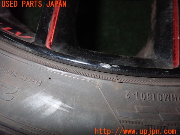 3UPJ=9224620961]メガーヌ スポーツツアラー GT(KBM5M)Weds ウェッズ LEONIS LV ホイール 18×8J +42 PCD114.3 5穴 1本 中古_3