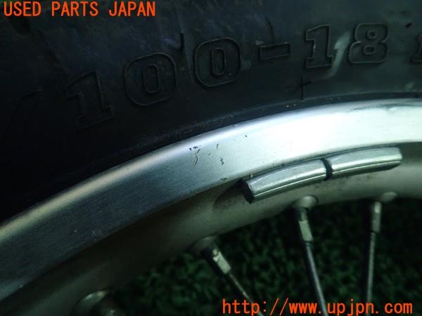 3UPJ=9224630903]ヤマハ SR400(RH16J)純正 フロントタイヤホイール J18×1.85 中古_4