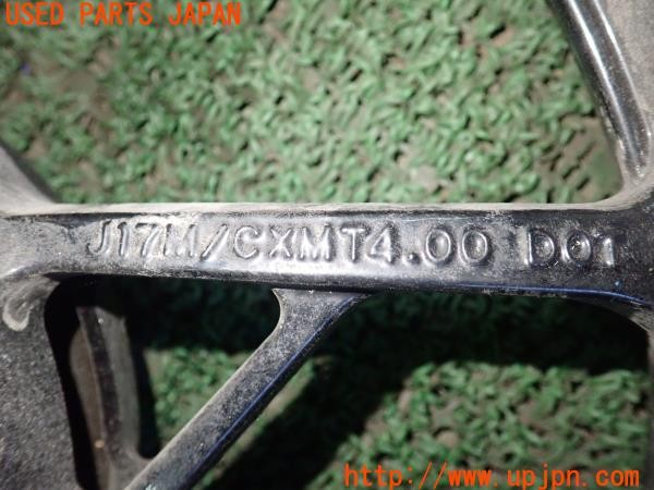 3UPJ=9224660905]カワサキ ニンジャ400(EX400G)純正 R-0659 リアホイール J17M/C×MT4.00 中古_5
