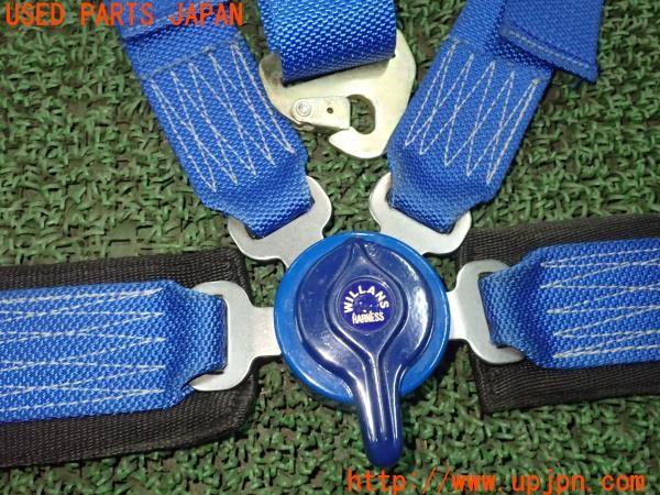 3UPJ=9224800611]VW ゴルフ GTI(1HABF)WILLANS ウィランズ クラブ4 4点式シートベルト 左席用 ロータリーバックル 2インチ 中古_3