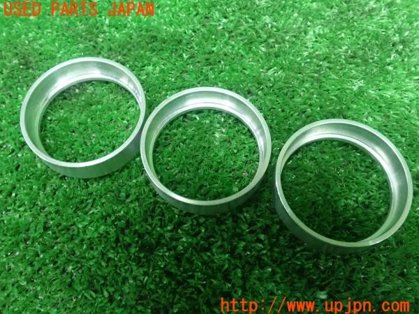 3UPJ=9224980009]VW ゴルフ R32(1KBUBF)社外 アルミ エアコンリング 3点セット 中古_3