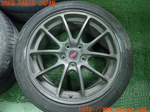 3UPJ=9225180919]レヴォーグ STI Sport R EX(VNH B型)STI PERFORMANCE WHEEL 28100VV470 ホイール 18×8J +53 PCD114.3 5穴 4本 中古_3