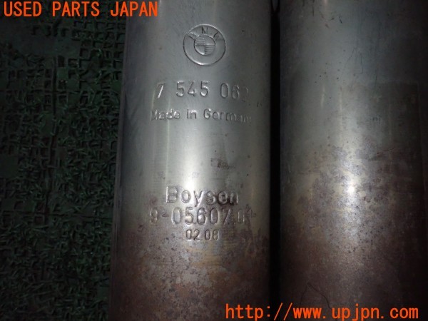 3UPJ=9225310152]BMW 650i クーペ(EH48 E63)後期 純正 7 545 062  マフラー カット済み 2分割 中古_5