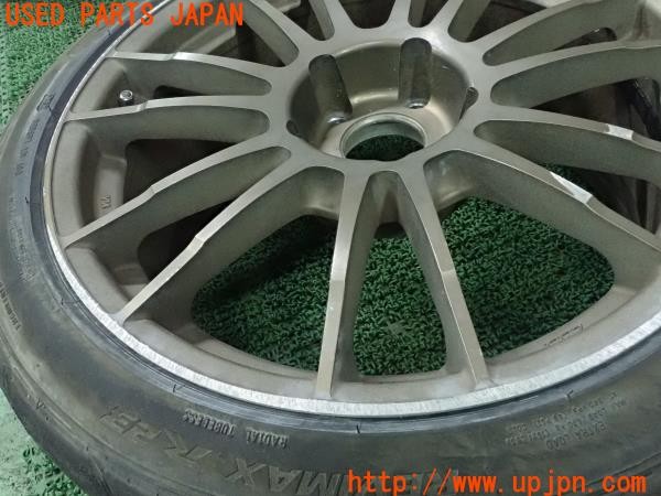3UPJ=9225410961]ランエボ7 GSR(CT9A)Z.S.S. タイヤホイール1本 18×8.5J +35 PCD114.3 5穴 シバタイヤ 中古_3