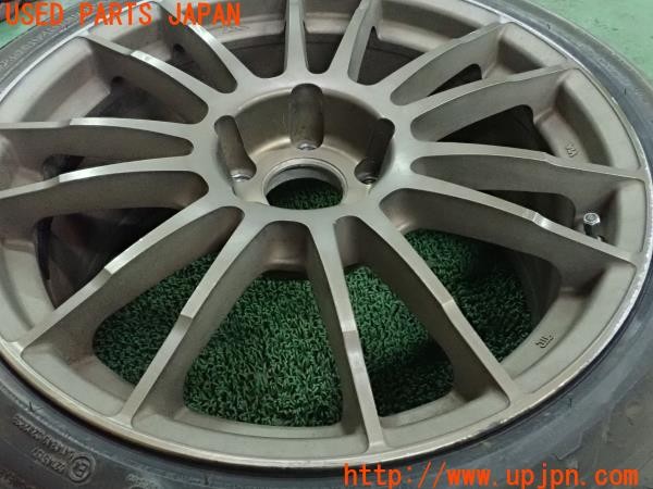 3UPJ=9225410961]ランエボ7 GSR(CT9A)Z.S.S. タイヤホイール1本 18×8.5J +35 PCD114.3 5穴 シバタイヤ 中古_4