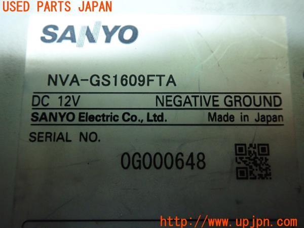 3UPJ=9225450565]アウディ TTクーペ(8JBWA)SANYO 三洋 NVA-GS1609FTA メモリーナビ 中古_4
