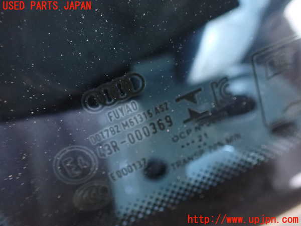 2UPJ-9225801382]アウディ・A3 スポーツバック(GYDNNF)左クォーターガラス (43R-000369) 中古_2