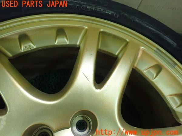 3UPJ=9225830918]インプレッサ WRX STI(GDB B型)純正 ホイール 17×7.5JJ +53 PCD100 5穴 4本 中古_4