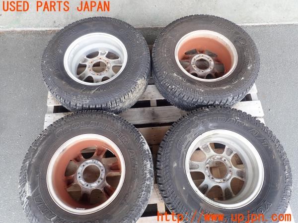 3UPJ=9226040917]ハイラックスサーフ(RZN185W)後期 Weds ウェッズ KEELER FIELD? タイヤホイール 16×7JJ +5 PCD139.7 6穴 4本 中古_2