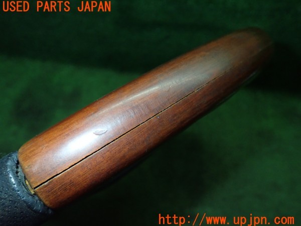 3UPJ=9226110617]GTO(Z16A)前期 NARDI ナルディ Z5 マホガニーウッド ブラックレザー ステアリング 360mm 中古_5