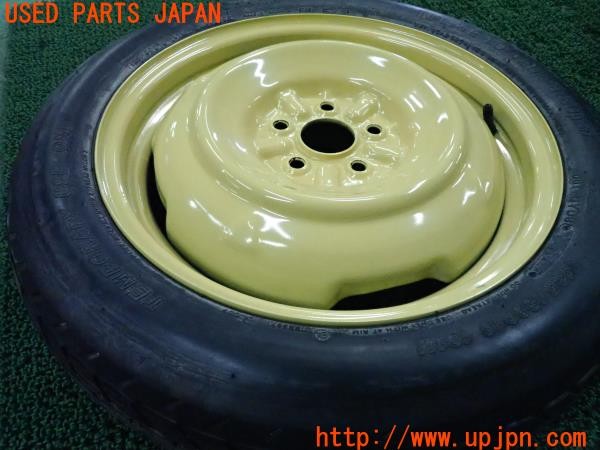 3UPJ=9226150964]メーカー不明 スペアタイヤ J16X4T PCD100 T135/80D16 5穴 テンパータイヤ 中古_2
