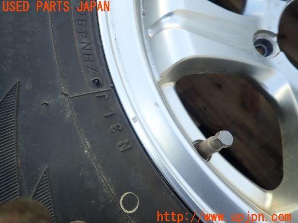 3UPJ=9226310917]ランクル80(HDJ81V)後期 Weds ウェッズ KEELER FIELD ホイール 16×8JJ +2 PCD139.7 6穴 4本 中古_3