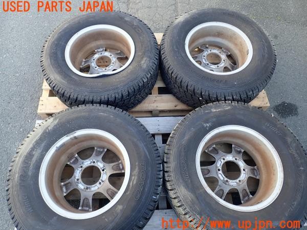 3UPJ=9226310917]ランクル80(HDJ81V)後期 Weds ウェッズ KEELER FIELD ホイール 16×8JJ +2 PCD139.7 6穴 4本 中古_5