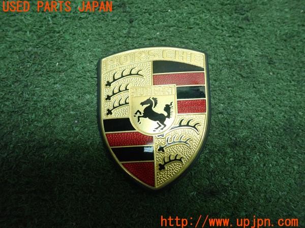 3UPJ=9226340008]ポルシェ・968(968)純正 901 559 210 20 ボンネットエンブレム クレスト 中古_2
