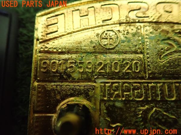 3UPJ=9226340008]ポルシェ・968(968)純正 901 559 210 20 ボンネットエンブレム クレスト 中古_5