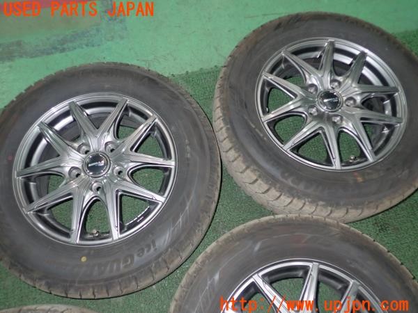 3UPJ=9226400916]エスクァイア ハイブリッド(ZWR80G)TOPY SIBILLA NEXT F05 スタッドレスタイヤホイール 15×6J +53 PCD114.3 5穴 4本 中古_2