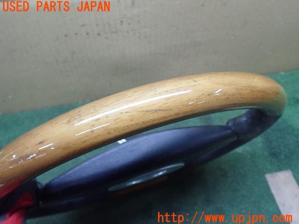 3UPJ=9226570617]ハイラックスサーフ(RZN185W)前期 社外 ステアリング ウッド 350mm 中古_3