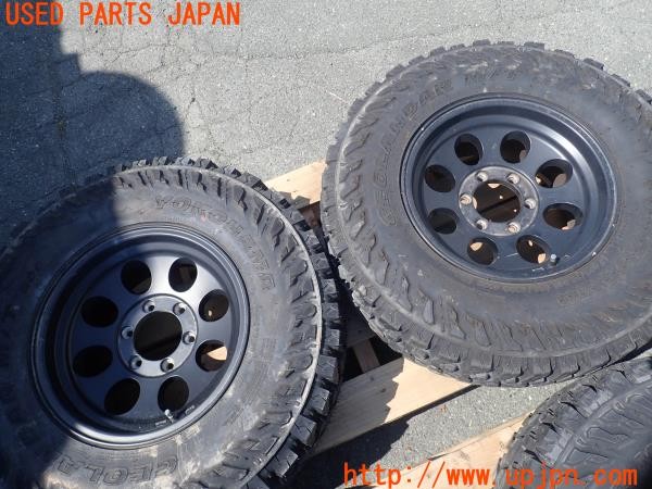 3UPJ=9226570904]ハイラックスサーフ(RZN185W)前期 社外 タイヤホイール 16×8J ±0 PCD139.7 6穴 4本 中古_2