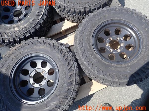 3UPJ=9226570904]ハイラックスサーフ(RZN185W)前期 社外 タイヤホイール 16×8J ±0 PCD139.7 6穴 4本 中古_3