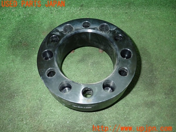 3UPJ=9226610971]ハイラックスサーフ(RZN185W)前期 Durax デュラックス 50mm PCD139.7 6穴 M12×P1.5 ワイドトレッドスペーサー 1枚 中古_3