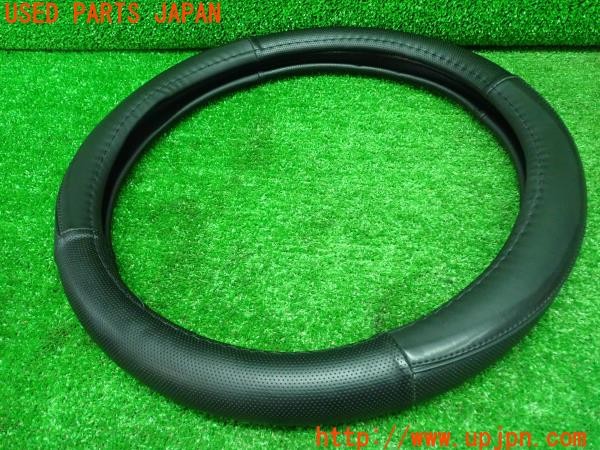 3UPJ=9226660001]スペーシア カスタムHV XSターボ(MK53S)社外 ステアリングカバー ハンドルカバー 37X9.5 GHD-D001 中古_3