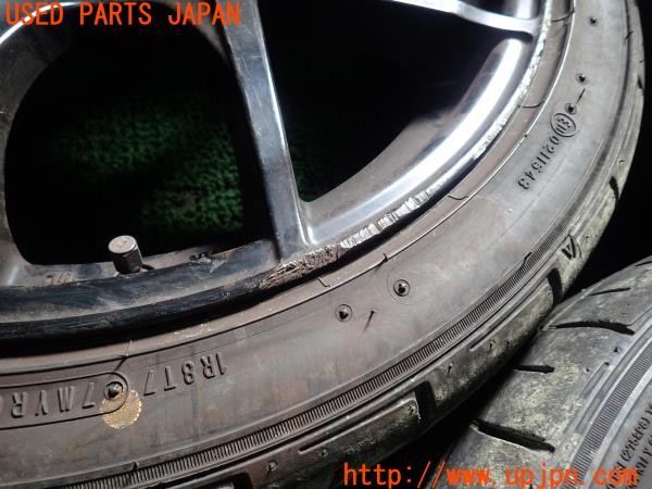 3UPJ=9226750906]ルノー ルーテシア(RM5M1)SSR GTV03 タイヤホイール 18×7.5J +53 PCD114.3 5穴 4本 中古_3