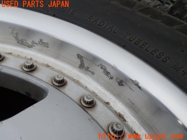 3UPJ=9226950916]ハイラックスサーフ(LN130G)BRIDGESTONE ブリヂストン CV645 ホイール 15×6.5JJ +30 PCD139.7 6穴 4本 中古_2