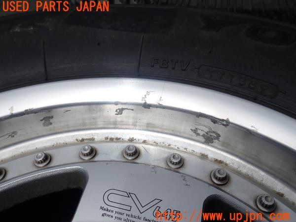3UPJ=9226950916]ハイラックスサーフ(LN130G)BRIDGESTONE ブリヂストン CV645 ホイール 15×6.5JJ +30 PCD139.7 6穴 4本 中古_3