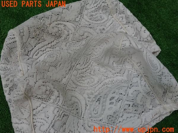 3UPJ=9226970608]ステージア 25RS(WGC34)後期 純正 レース ハーフシートカバー 運転席 助手席 4点 中古_4