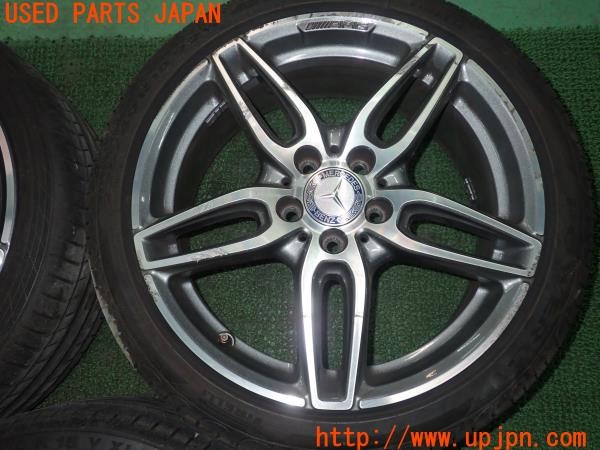 3UPJ=9227050919]ベンツ CLA180 シューティングブレーク(117942)純正 AMG ホイール 18H2×7.5J +52 PCD112 5穴 4本 中古_3