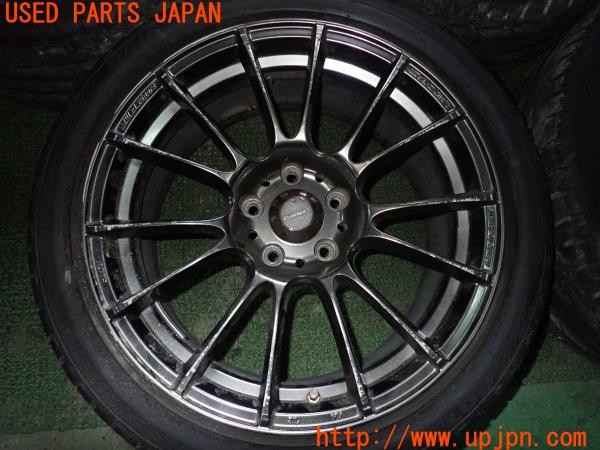 3UPJ=9227060919]インプレッサ WRX-STI(GRB A型)Weds Sport ウェッズ SA-72R タイヤホイール 18×8.5J +50 PCD114.3 5穴 4本 中古_4