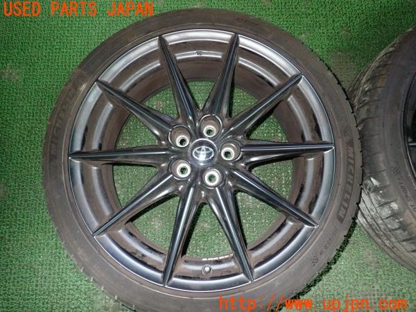 3UPJ=9227380906]GR86(BRZ)RZ(ZN8 C型)純正 タイヤホイール 18×7.5J +48 PCD100 5穴 2本 中古_2