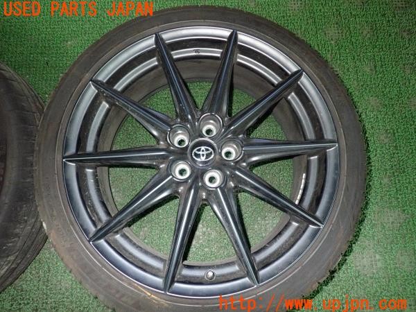 3UPJ=9227380906]GR86(BRZ)RZ(ZN8 C型)純正 タイヤホイール 18×7.5J +48 PCD100 5穴 2本 中古_3