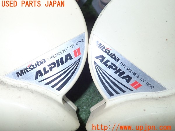 3UPJ=9227390563]スイフト スポーツ(ZC31S)後期 MITSUBA ミツバ ALPHAⅡ MBH-2E17 MBL-2E18 ホーン 中古_4