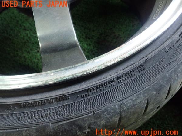 3UPJ=9227530962]ランサーエボリューション6 GSR(CP9A)YOKOHAMA ADVAN Racing GT ホイール 19×8.5J +38 PCD114.3 5穴 2本 中古_4
