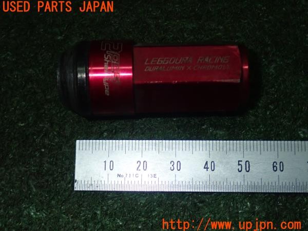 3UPJ=9227530967]ランサーエボリューション6 GSR(CP9A)KYO-EI Kics LEGGDURA RACING 2pcs Shell Type ホイールナット M12×P1.5 中古_5