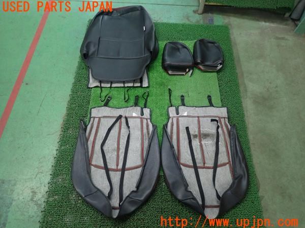 3UPJ=9227850608]シエンタハイブリッド Ｚ(MXPL10G)CLAZZIO X クラッツィオクロス シートカバー 赤黒 5点 中古_2