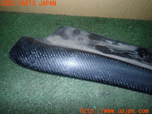3UPJ=9227860012]BMW M3 クーペ(WD40 E92)前期 社外 リアアンダースポイラー サイドスポイラー カーボン調 中古_3